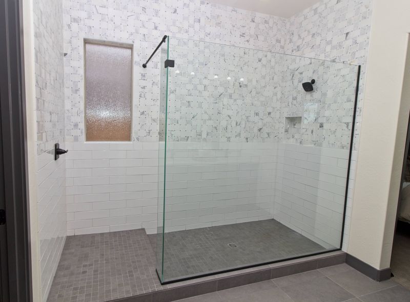 Walk-in Shower with Built-in Niche